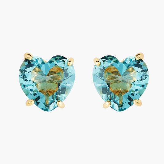 La Diamantine Acqua Azzurra Heart Earrings | ANLD145/1