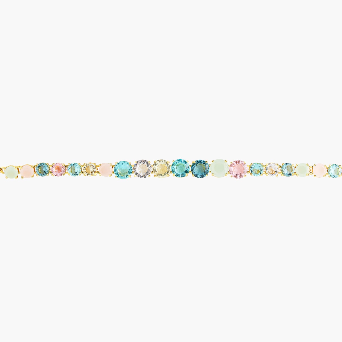 La Diamantine Acqua Azzurra Stones Luxurious One Row Bracelet | ANLD252/1