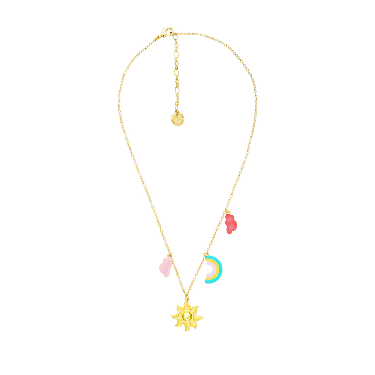 Theé Toto & Dorothy Cloud, Sun And Rainbow Pendant Necklace | anoz3051