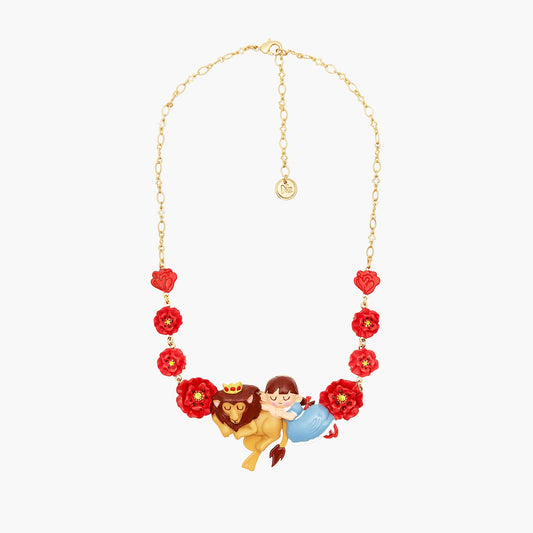 Theé Toto & Dorothy Dorothy, Theé Cowardly Lion And Poppy Statement Necklace | anoz3091