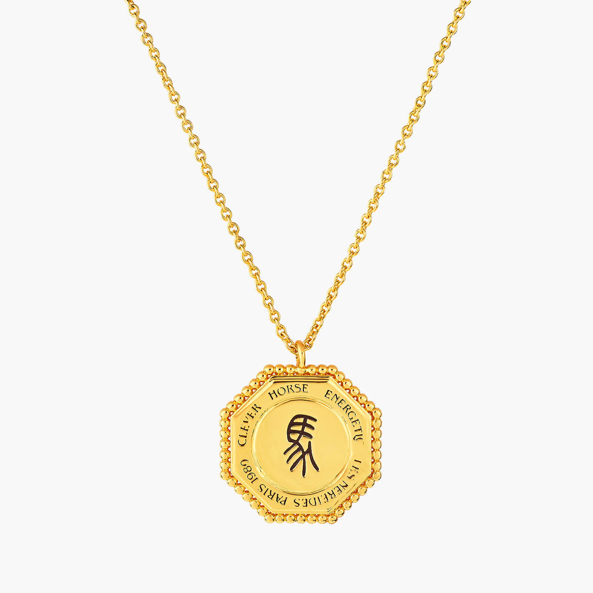 Horse Zodiac Sign Pendant Necklace | ANZA3071