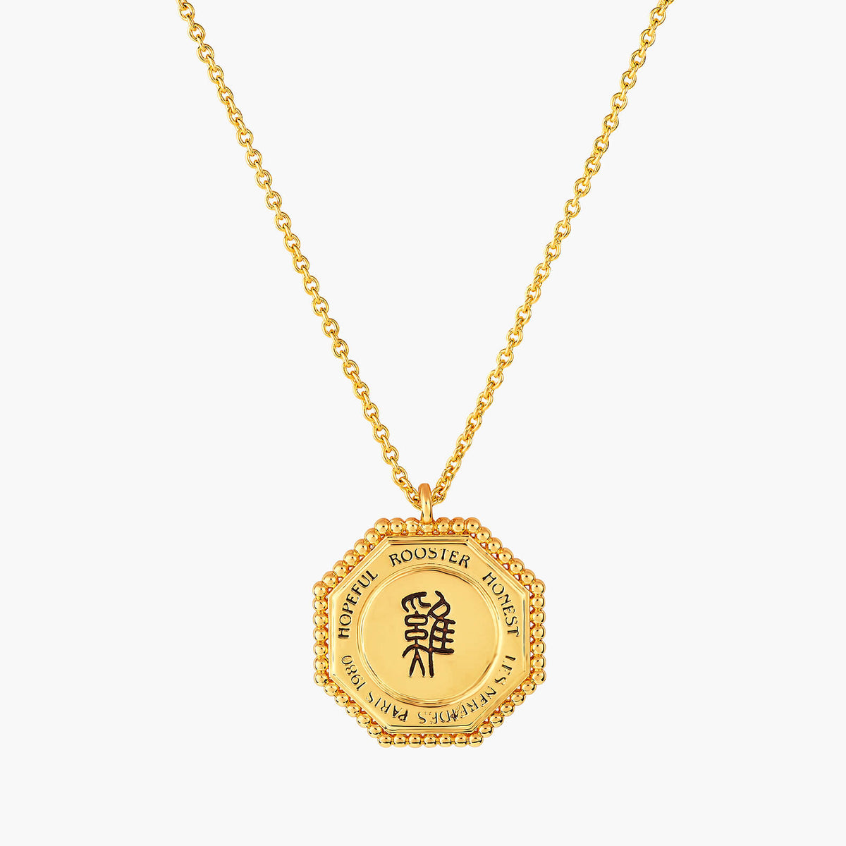Rooster Zodiac Sign Pendant Necklace | ANZA3101