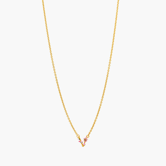 Letter V Extraordinary Necklace