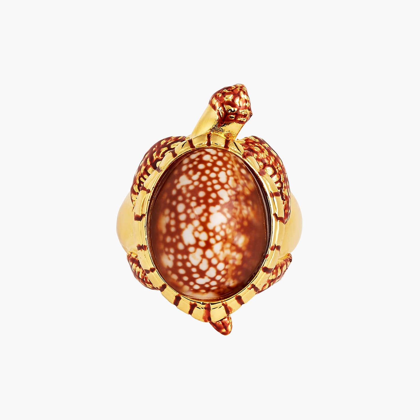 Speckled Shell Turtle Cocktail Ring | AOGL6031