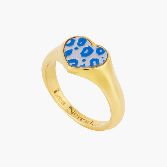 Mother Of Pearl Heart Cocktail Ring