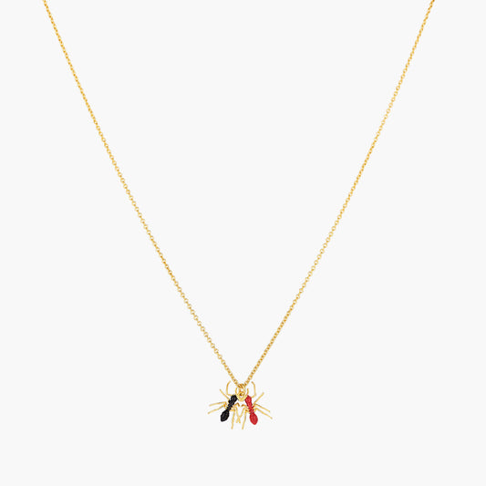 Duo Of Ants Pendant Necklace | AOLA3021