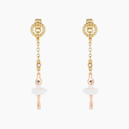 Mini Pas de Deux Blanc Earrings | AOMDD1021