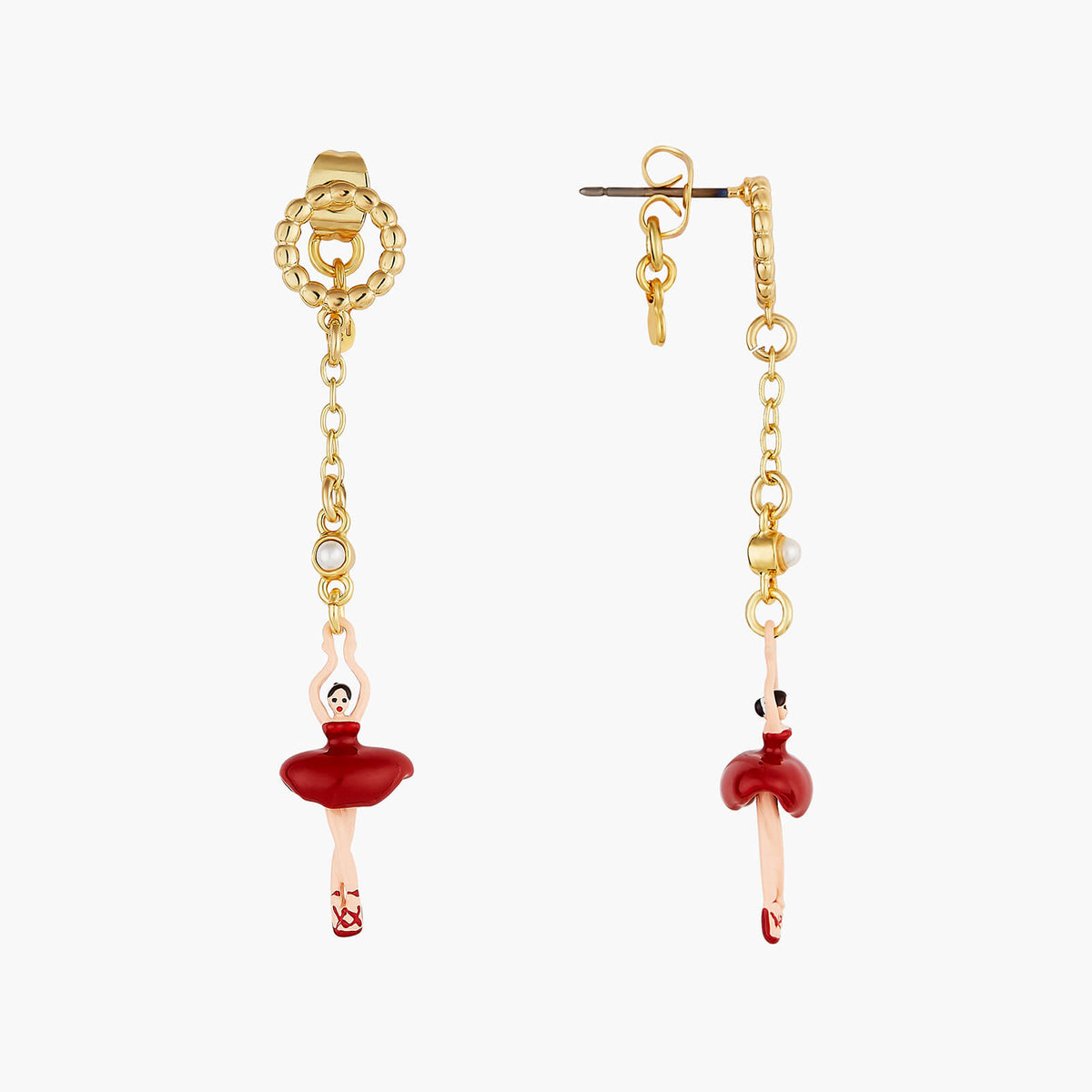 Mini Pas de Deux Rouge Earrings | AOMDD1026