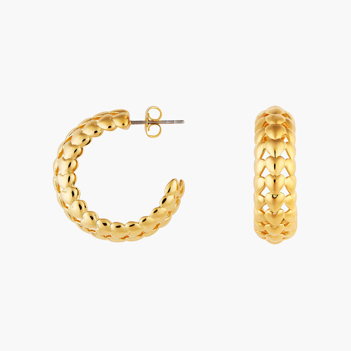 Heart In The Sky Hoop Earrings | AOMI1051