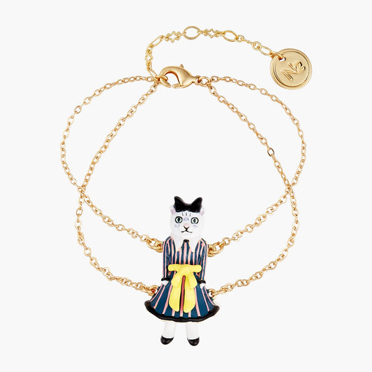 Alice In Wonderland Cat Thin Bracelet