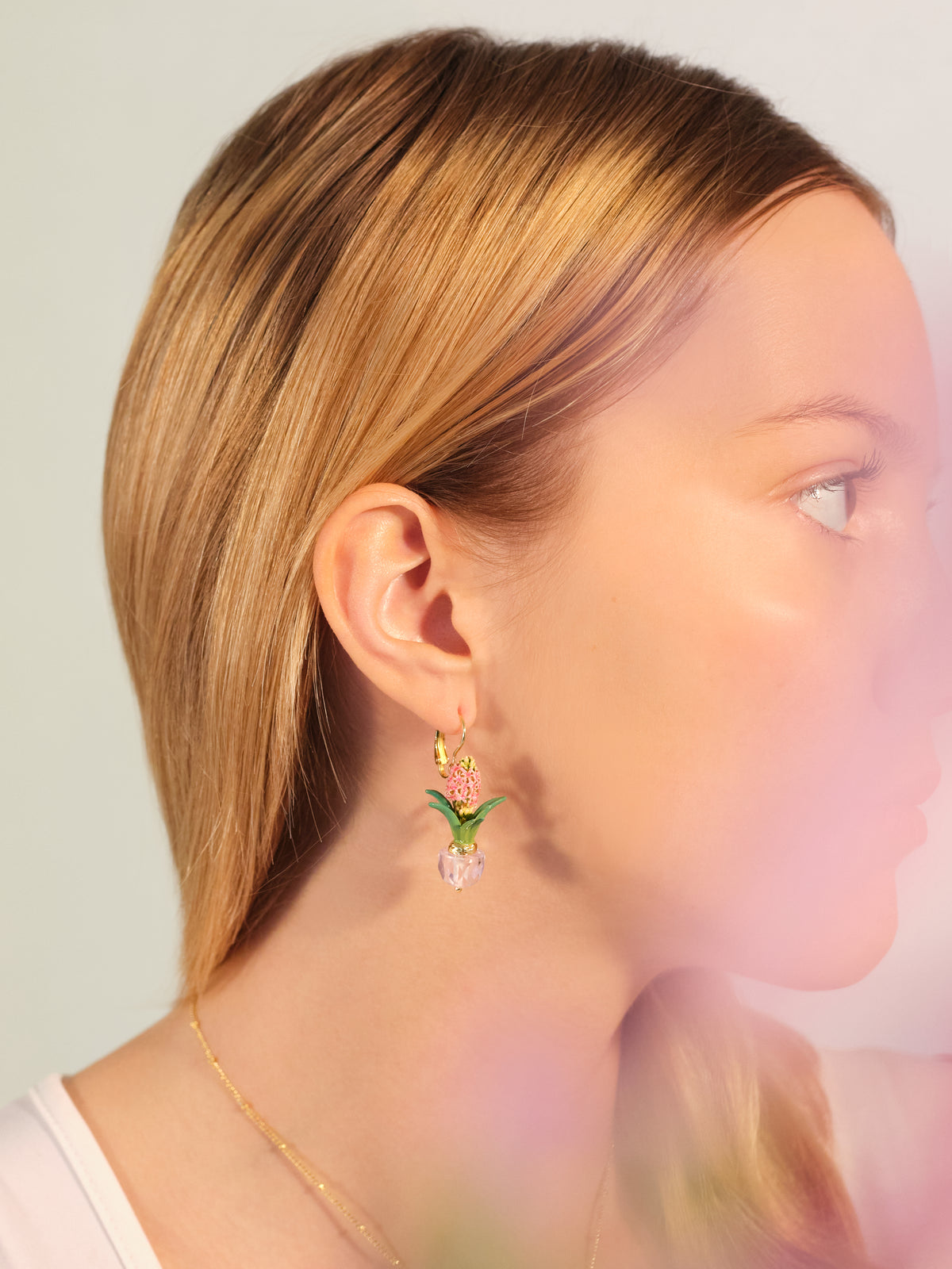 Hyacinth And Bead Earrings | APIP1031