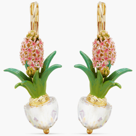 Hyacinth And Bead Earrings
