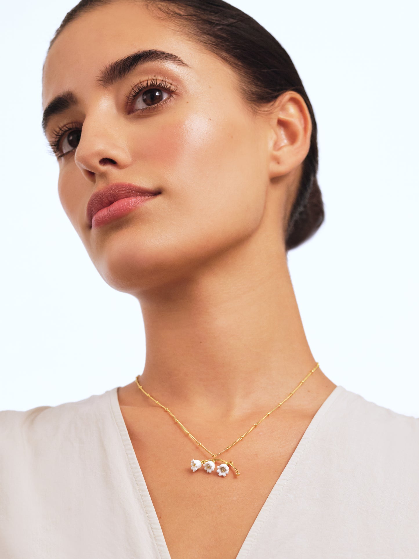 Lily Of The Valley Pendant Necklace | APLF3051