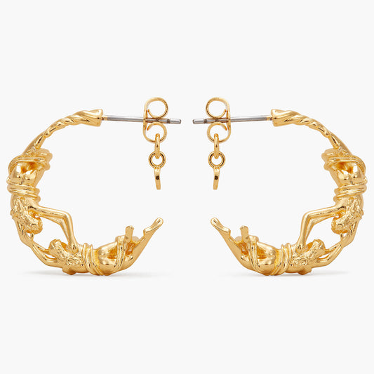 Gemini Astrological Sign Hoop Earrings