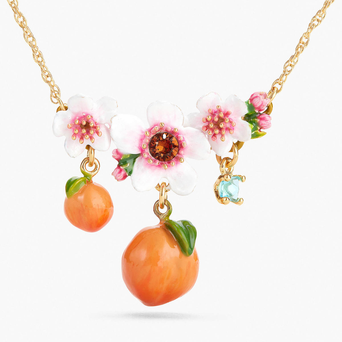Apricots And Flowers Statement Necklace | APVE3021