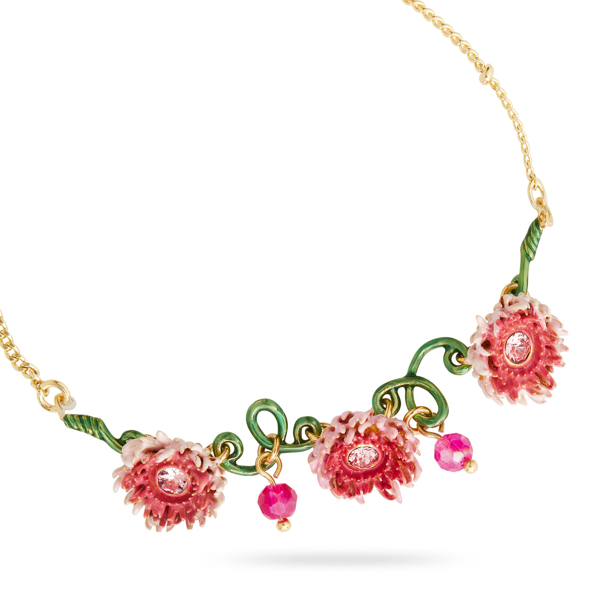 Chrysanthemum And Stem Fine Bracelet | AQBI2031