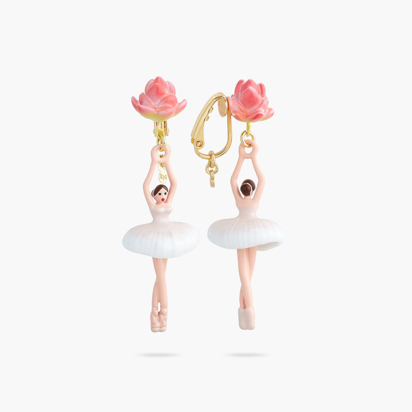 Lotus Flower Ballerina Earrings | AQDD1151