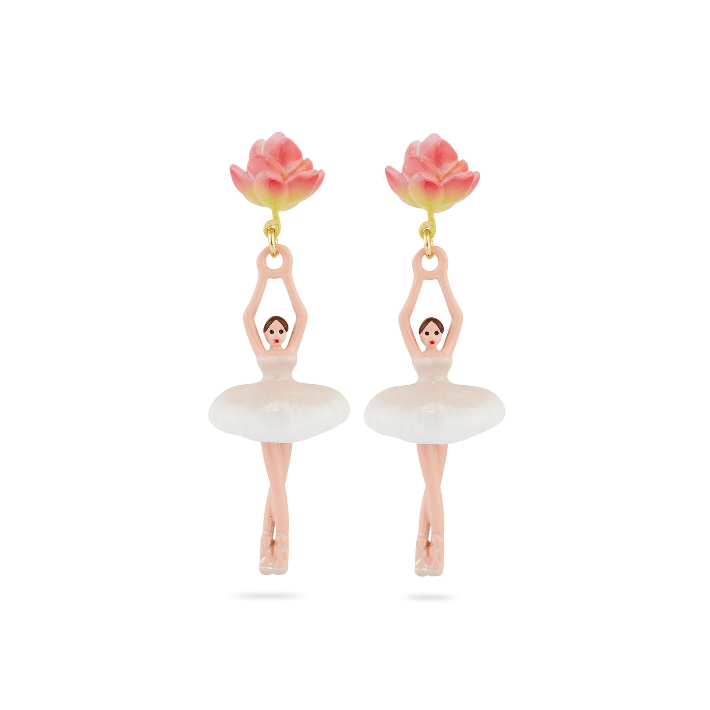 Lotus Flower Ballerina Earrings | AQDD1151