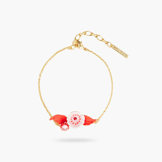 Anemone And Crystal Thin Bracelet