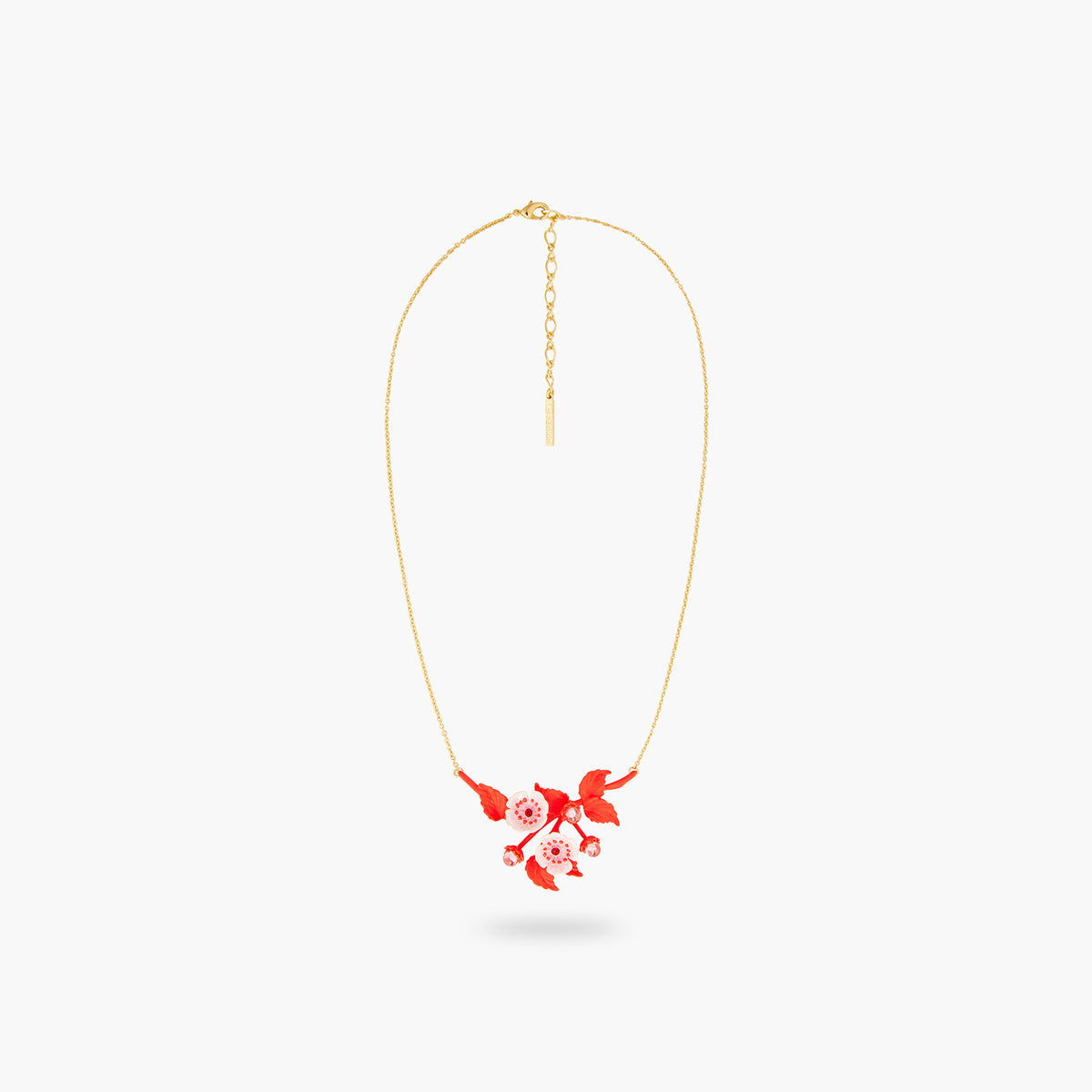 Anemone And Crystal Thin Necklace | AQHC3011