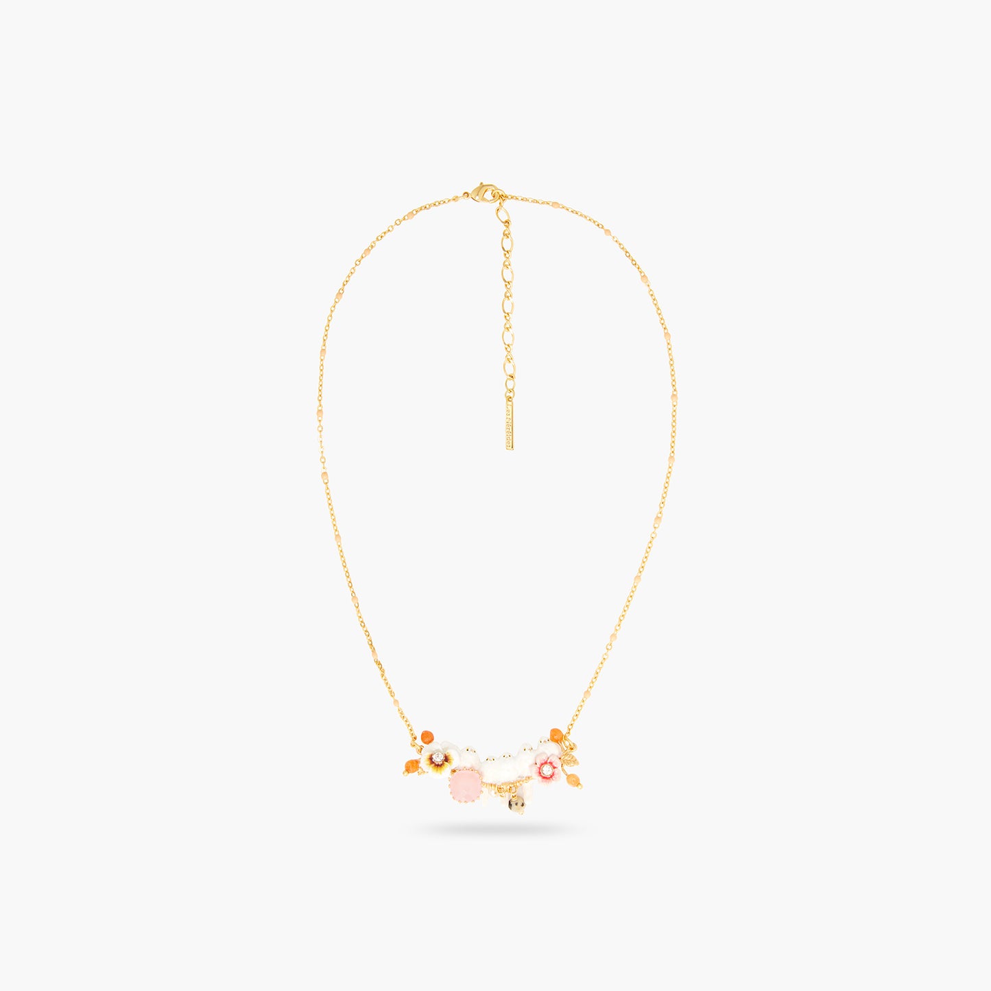 Long-tailed titmouse statement necklace | AQLA3011