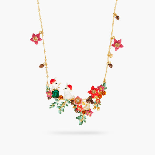 Enchanted Christmas Rabbit Statement Necklace
