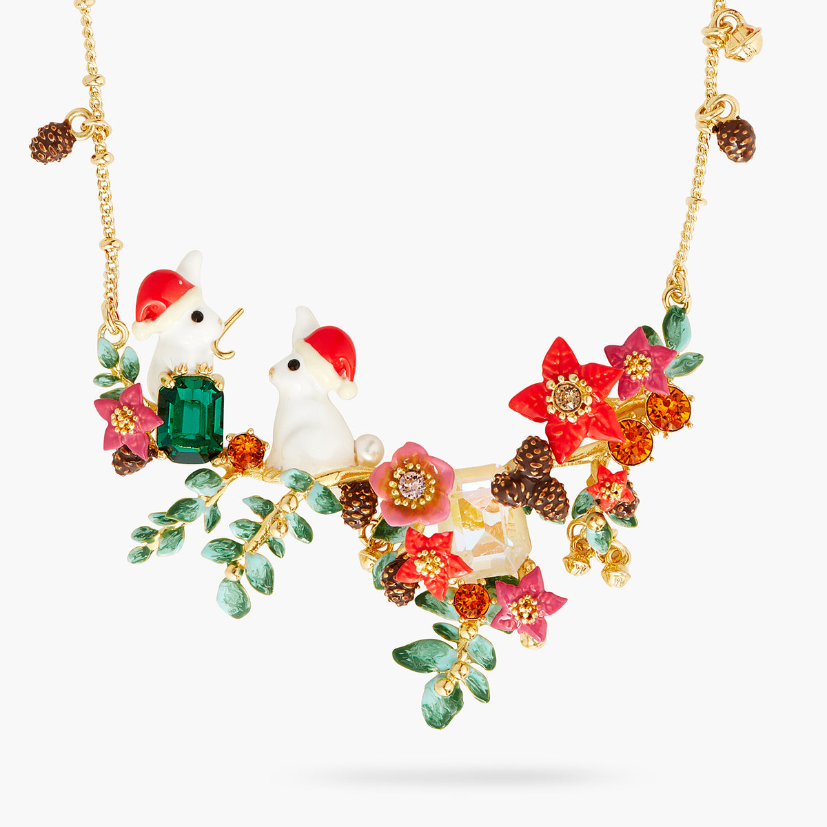 Enchanted Christmas Rabbit Statement Necklace | AQNE3011