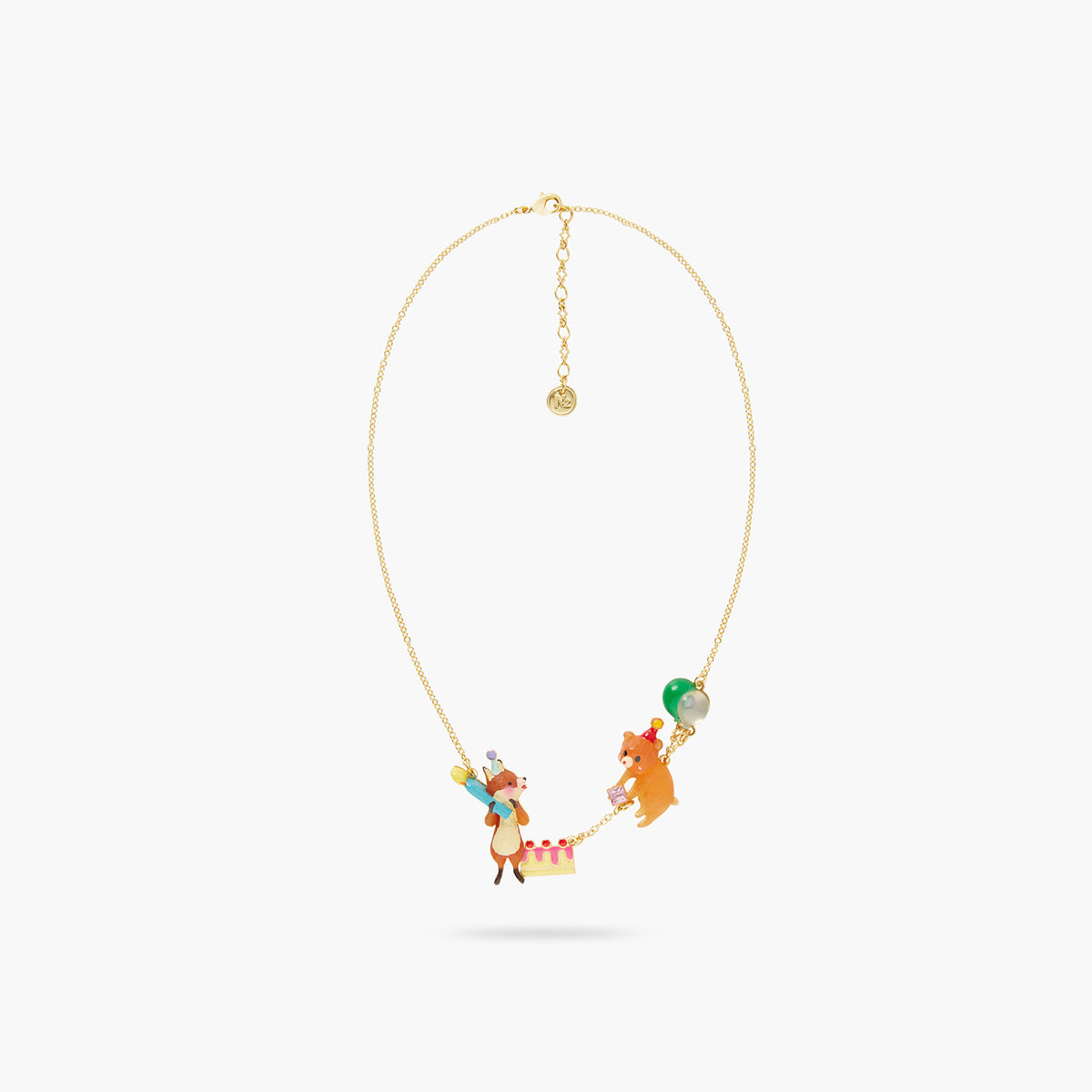 Fox And Cuddly Bear Statement Necklace | AQPP3011