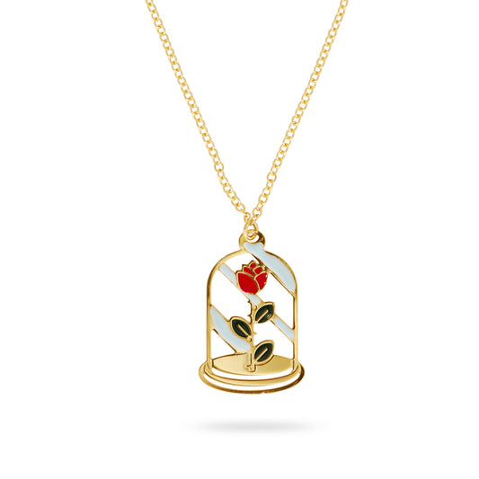 Enchanted Rose Pendant Necklace