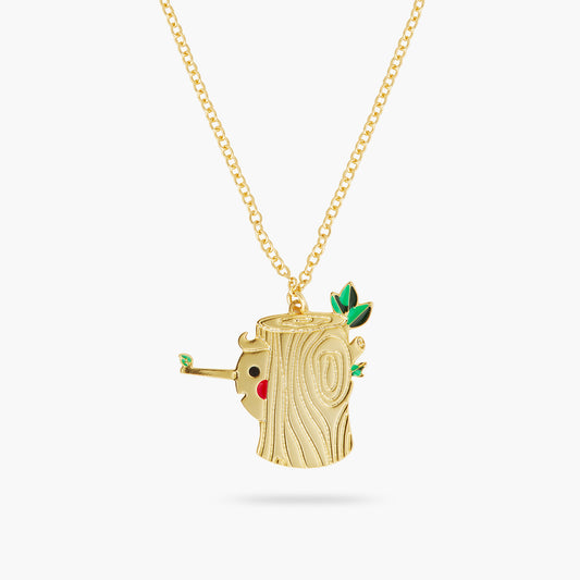 Log And Pinocchio Pendant Necklace