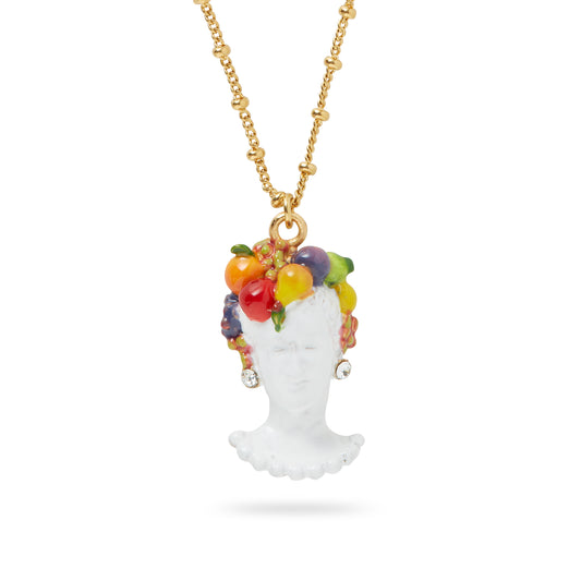 Goddess Pomona And Fruit Pendant Necklace