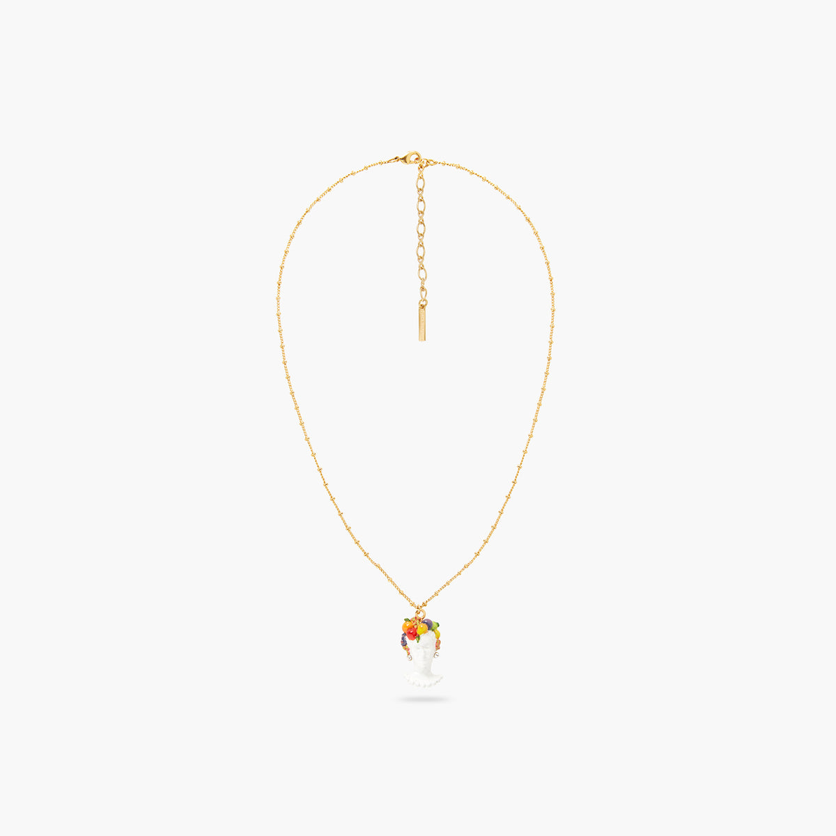 Goddess Pomona And Fruit Pendant Necklace | AQVT3091
