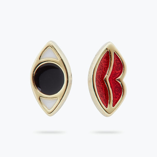 Divine Protection Asymmetrical Earrings | ARAD1061