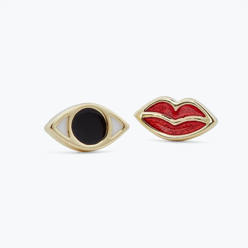 Divine Protection Asymmetrical Earrings | ARAD1061