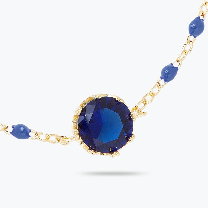 Blue Round Stone Thin Bracelet | ARCL2021