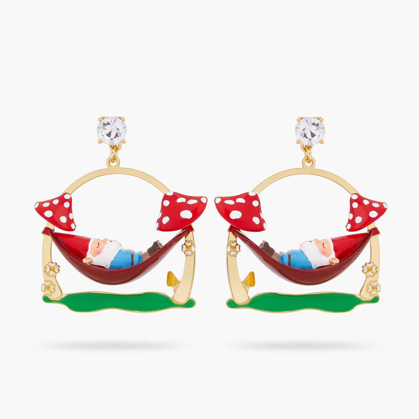 Garden Gnome On A Hamac Earrings | ARCP1021