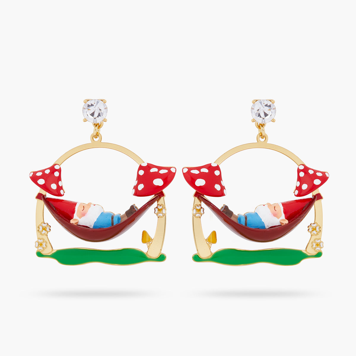 Garden Gnome On A Hamac Earrings | ARCP1021