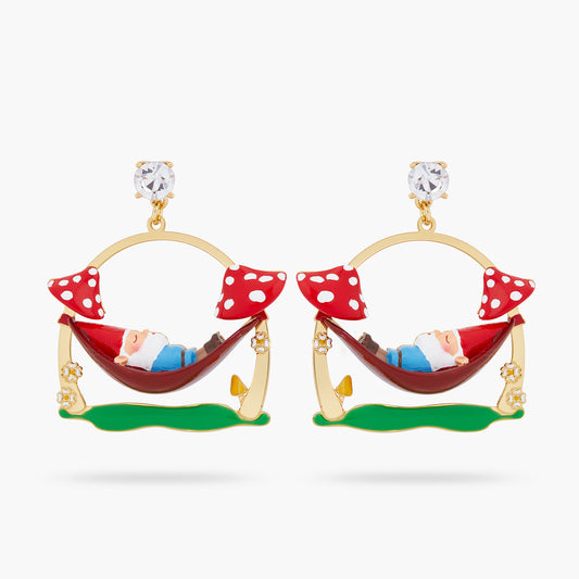 Garden Gnome On A Hamac Earrings | ARCP1021
