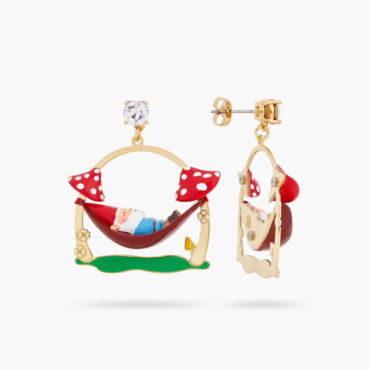 Garden Gnome On A Hamac Earrings | ARCP1021
