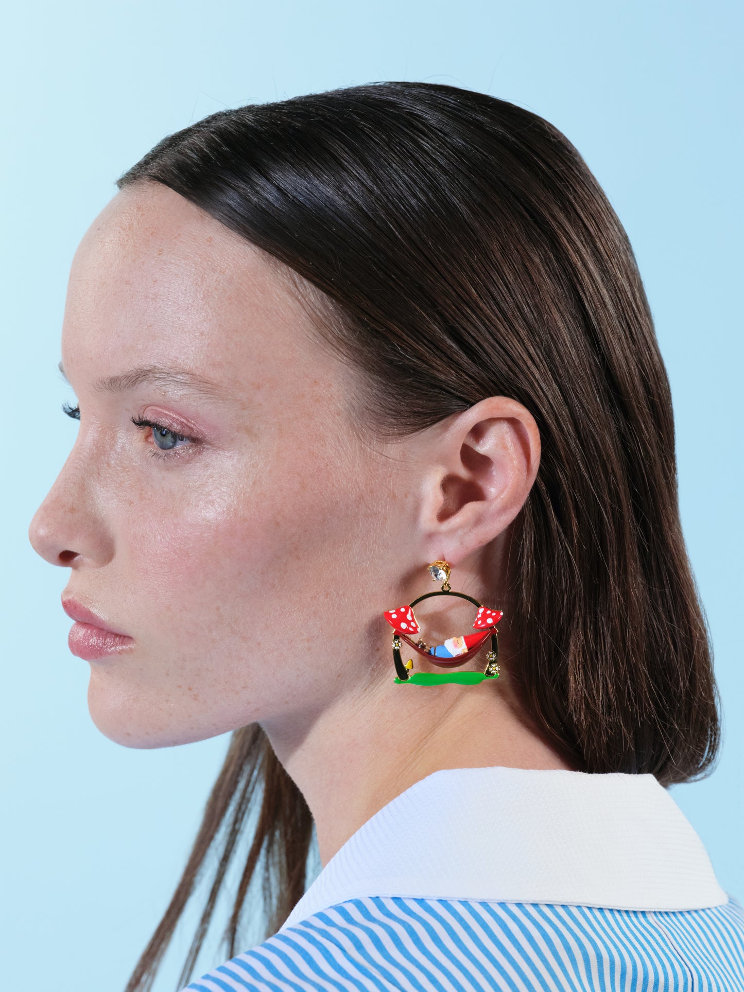 Garden Gnome On A Hamac Earrings | ARCP1021