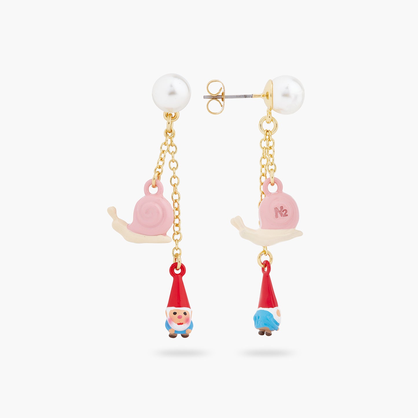 Garden Gnome And Snail Earrings | ARCP1051