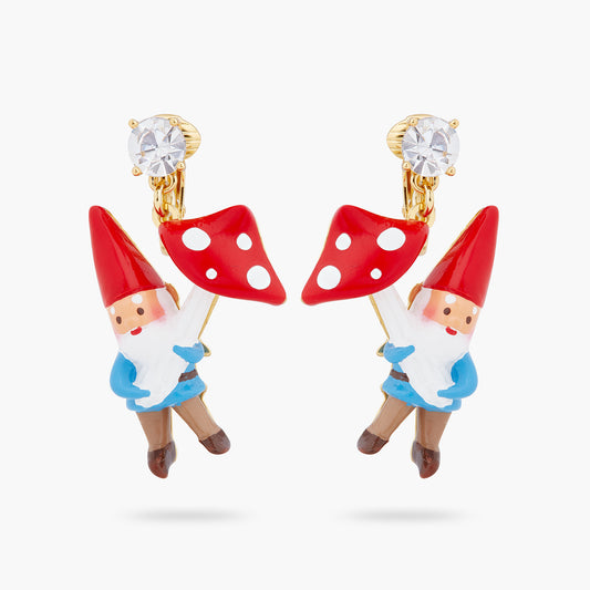 Garden Gnome And Mushroom Earrings