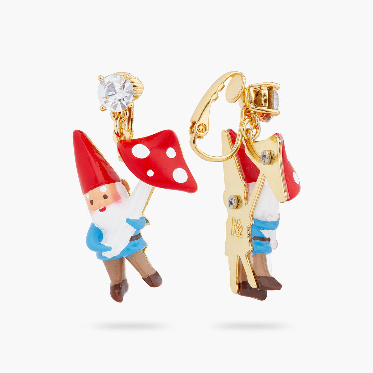 Garden Gnome And Mushroom Earrings | ARCP1091