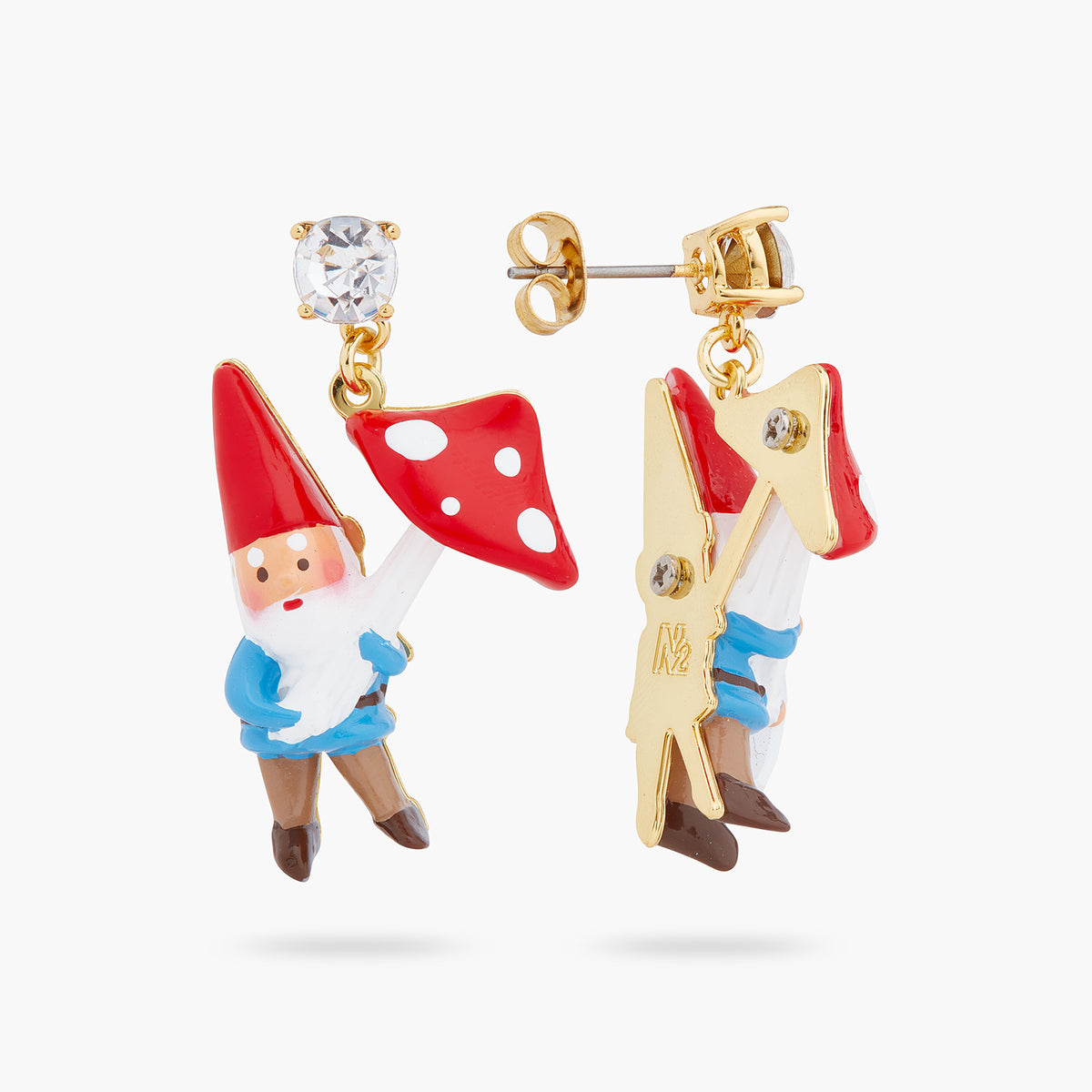 Garden Gnome And Mushroom Earrings | ARCP1091