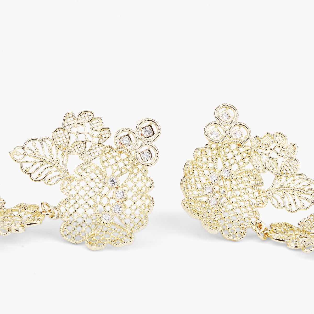 Gold Thread Earrings | ARFO1011