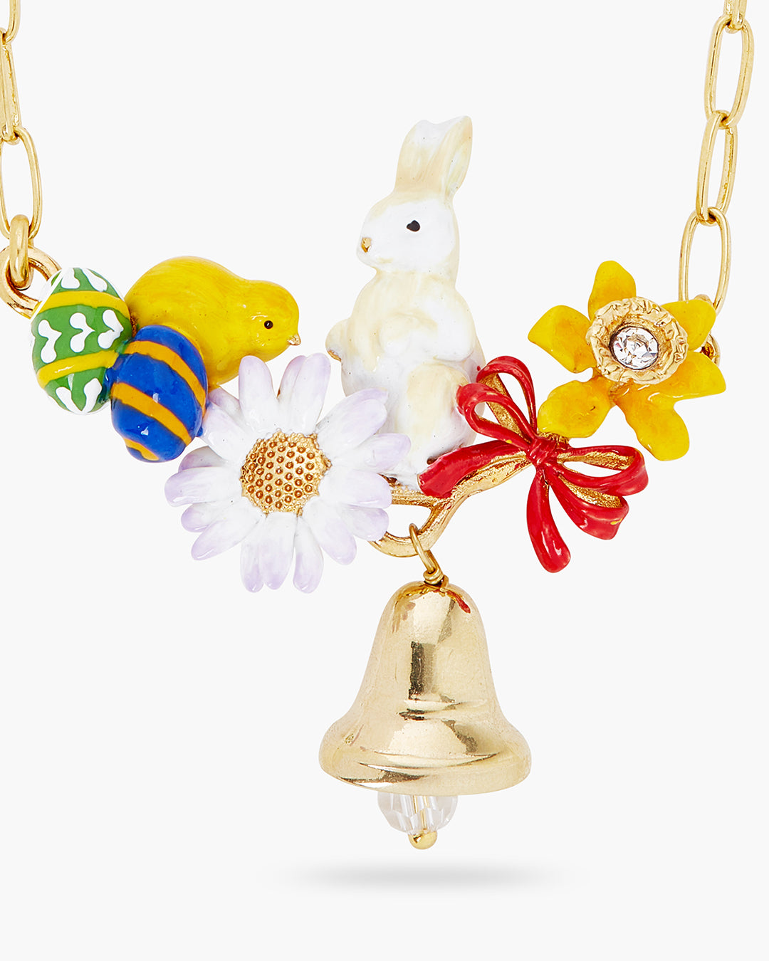 Easter Chick And Rabbit Thin Necklace | ARLA3011