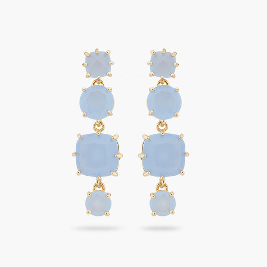 Sky Blue Diamantine 4 Stone Earrings | ARLD1201