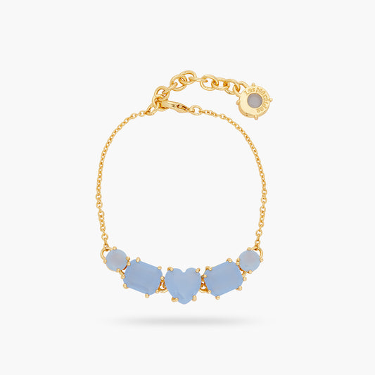 Sky Blue Diamantine 5 Stone Fine Bracelet | ARLD2141