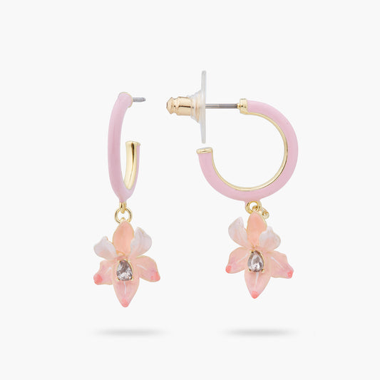 Powder Pink Iris Earrings