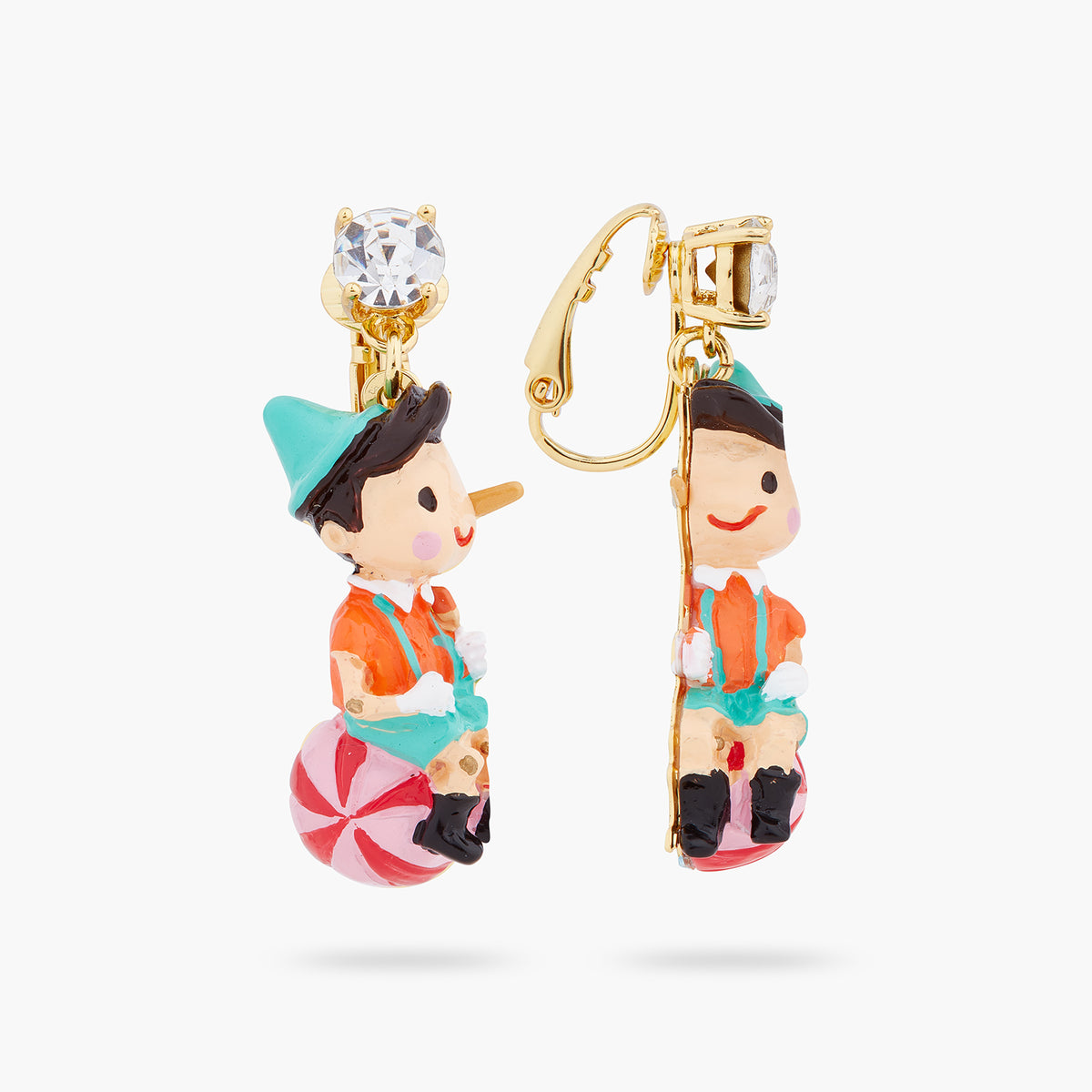 Pinocchio On His Ball Earrings | ARPI1091